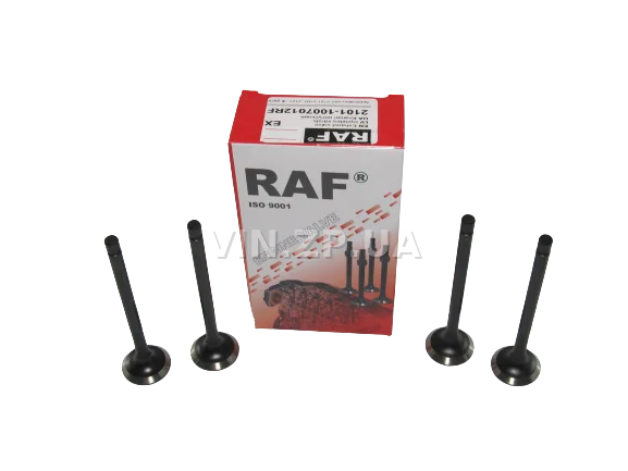 Клапан RAF ВАЗ 2101, 2102, 2103, 2104, 2105, 2106, 2107, 2121, 21213, комплект выпуск 4 шт