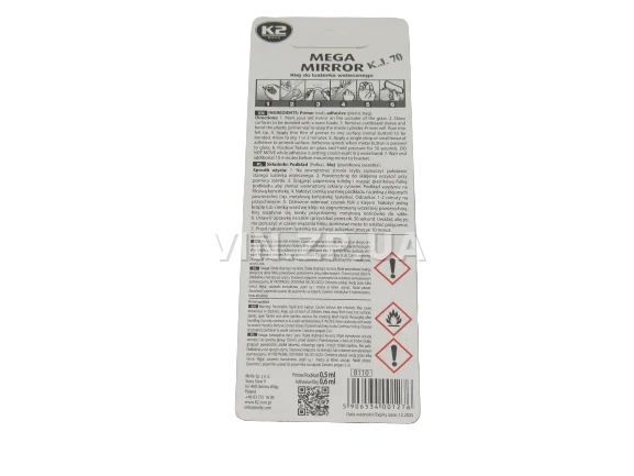 Клей зеркала заднего вида K2 MEGA MIRROR, 6 мл 3