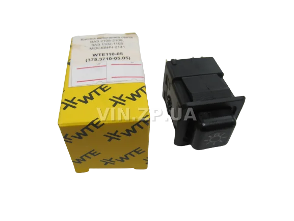 Кнопка габаритов WTE ВАЗ 2108, 2109, 21099, 2113, 2114, 2115, Таврия 1102, 1103, 1105, 9 контактов, 375.3710-05.05 5