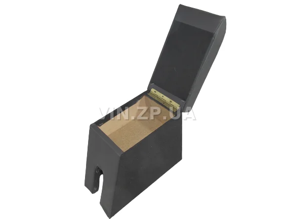 Подлокотник органайзер VRN Шевроле Авео Т 200, Т 250, черно-серый с вышивкой "Chevrolet Aveo" 3