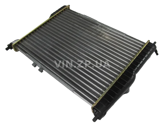 Радиатор охлаждения АЛЯСКА Ланос без кондиционера, алюминиевый, OEM 96351263 4