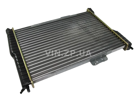 Радиатор охлаждения АЛЯСКА Ланос без кондиционера, алюминиевый, OEM 96351263 5