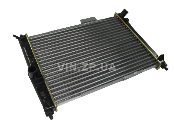 Радиатор охлаждения АЛЯСКА Ланос без кондиционера, алюминиевый, OEM 96351263 6