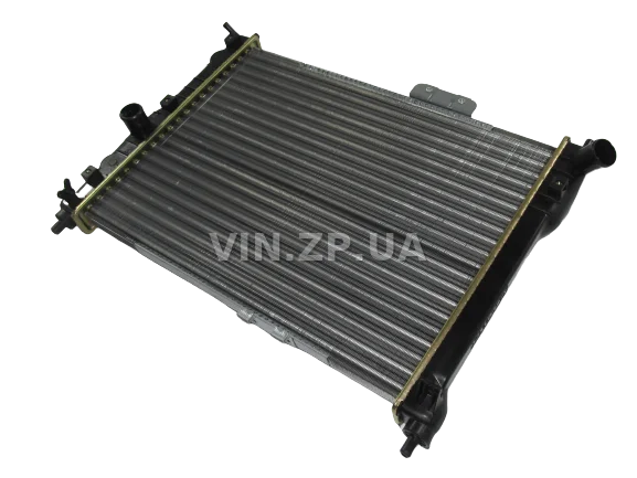 Радиатор охлаждения АЛЯСКА Ланос без кондиционера, алюминиевый, OEM 96351263 7