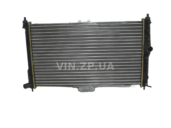 Радиатор охлаждения АЛЯСКА Ланос с кондиционером, алюминиевый, OEM 96182261 2