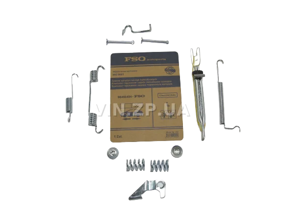 Ремкомплект Задних Тормозных Колодок FSO Авео Левый С Планкой 96456494
