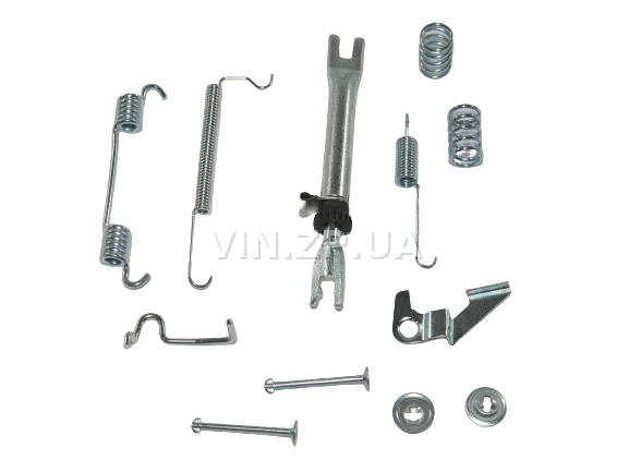 Ремкомплект Задних Тормозных Колодок FSO Авео Правый С Планкой 96456495 3