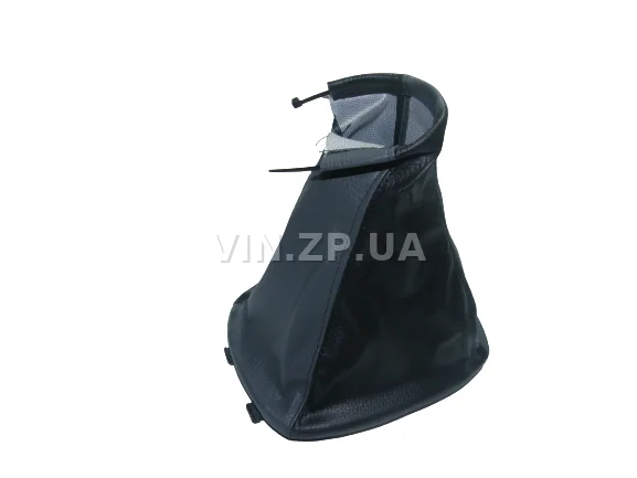 Чехол ручки КПП VRN Ланос, Сенс (DAEWOO LANOS, SENS ) черно-серый эко-кожа