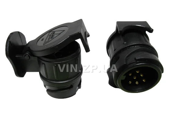 Переходник прицепа фаркопа c EURO на UA 13 на 7 PIN BALATON разъем пластиковый