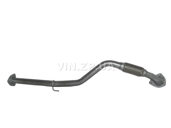 Труба приемная Ланос 1.5 Евро-2 ВИДЕКС под вертикальный катализатор, длинная, алюминизированная OEM TF69Y0-1203010-22 2