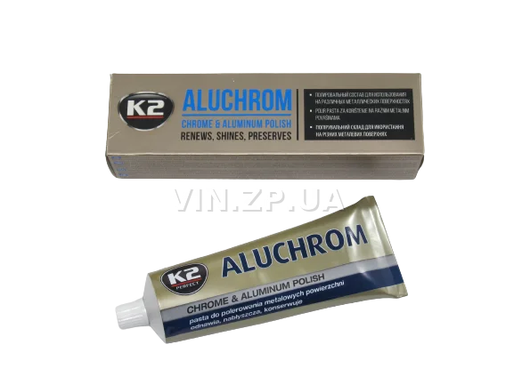 Паста полироль хром деталей К2 Aluchrom 120 гр