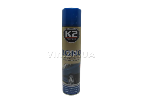Полироль чернитель шин и наружного пластика К2 Bono 300 мл аэрозоль 2