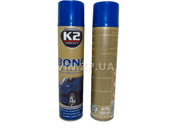 Полироль чернитель шин и наружного пластика К2 Bono 300 мл аэрозоль