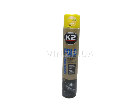 Полироль для пластика Лимон К2 Polo Lemon 750 мл аэрозоль 1