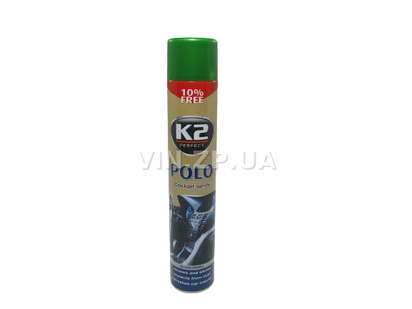 Полироль для пластика Новый автомобиль К2 Polo Cockpit 750 мл аэрозоль