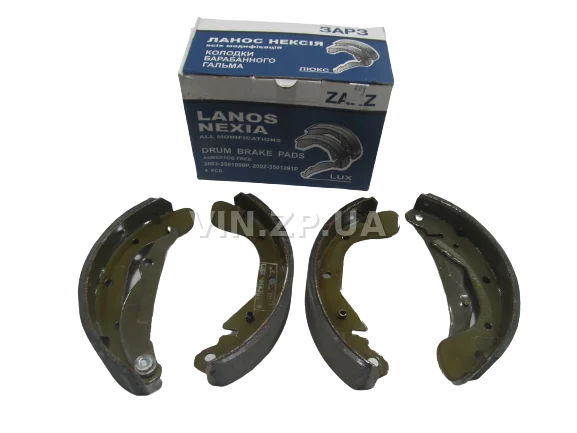 Колодки тормозные задние ЗАРЗ Ланос, Сенс, Нексия, комплект 4шт, 96226110