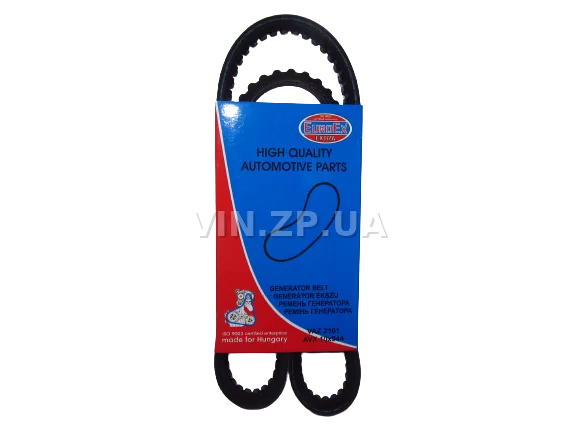 Ремень генератора EuroEx ВАЗ 2101, 2102, 2103, 2104, 2105, 2106, 2107, 2121, 21213, 21214, 2120, 2131, зубчатый 10 х 944мм