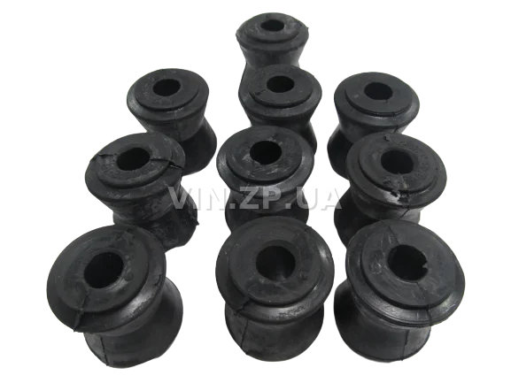 Втулки реактивных тяг штанг ВАЗ 2121, 21213, 21214, 2123 VORTEX к-кт 10шт, резина 2121-2919042 3