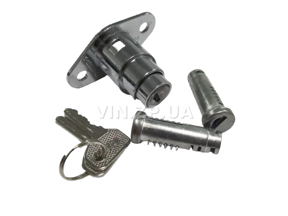 Замок багажника ВАЗ 2103, 2106, с личинками, замок 1шт + личинка 2шт + ключ 2шт VORTEX 2