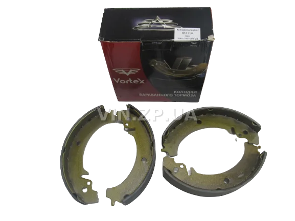 Колодки тормозные задние VORTEX ВАЗ 2101, 2102, 2104, 2105, 2107, 2121, 21213, 21214, 2131, 2123, комплект 4шт