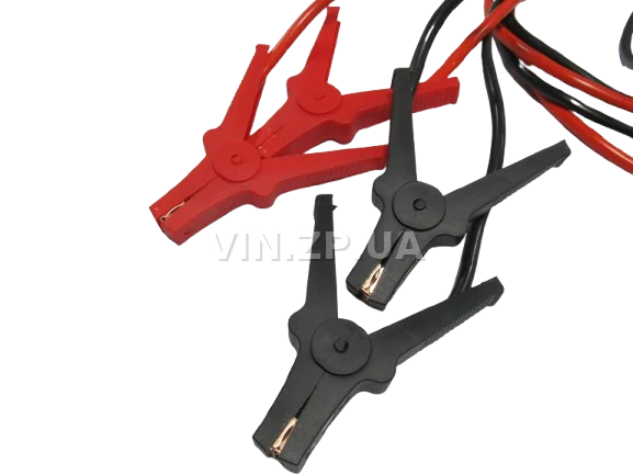 Стартовые провода прикуривания 500A СИЛА 3.5м, комплект 2 шт, клеммы в полной изоляции, сумка 3