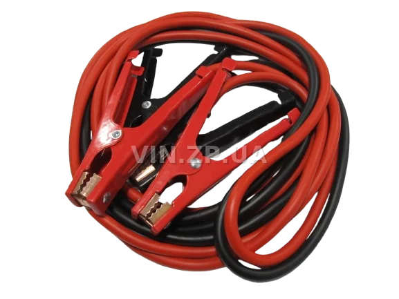 Стартовые провода прикуривания 600A СИЛА 4.0м, комплект 2 шт, клеммы в полной изоляции, сумка 2