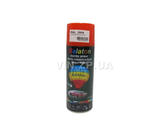 Краска эмаль алкидная оранжевая универсальная RAL 2004 BALATON аэрозоль 400 мл 2