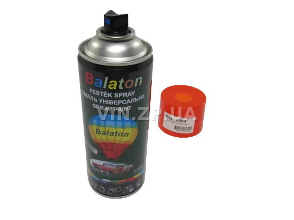 Краска эмаль алкидная оранжевая универсальная RAL 2004 BALATON аэрозоль 400 мл 4