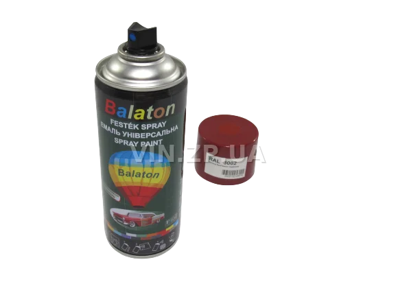 Краска эмаль алкидная темно-красная универсальная RAL 3002 BALATON аэрозоль 400 мл 4