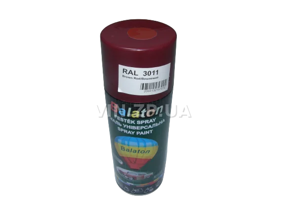 Краска эмаль алкидная вишневая универсальная RAL 3011 BALATON аэрозоль 400 мл