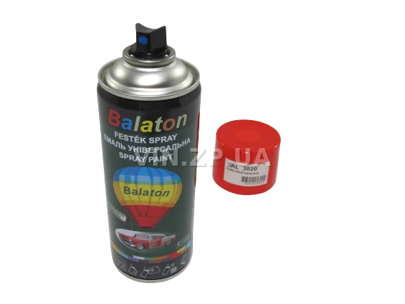 Краска эмаль алкидная красная универсальная RAL 3020 BALATON аэрозоль 400 мл 4