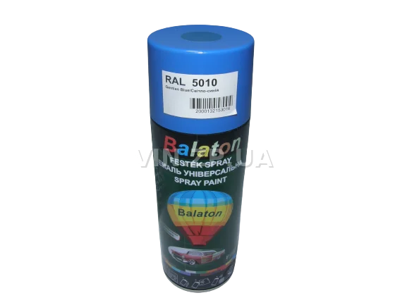 Краска эмаль алкидная светло-синяя универсальная RAL 5010 BALATON аэрозоль 400 мл