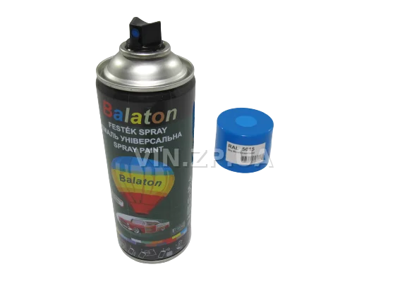 Краска эмаль алкидная голубая универсальная RAL 5015 BALATON аэрозоль 400 мл 4