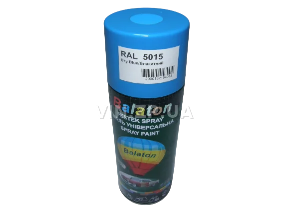 Краска эмаль алкидная голубая универсальная RAL 5015 BALATON аэрозоль 400 мл