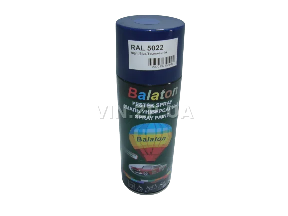 Краска эмаль алкидная темно-синяя универсальная RAL 5022 BALATON аэрозоль 400 мл