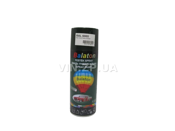 Краска эмаль алкидная темно-зеленая универсальная RAL 6005 BALATON аэрозоль 400 мл 2