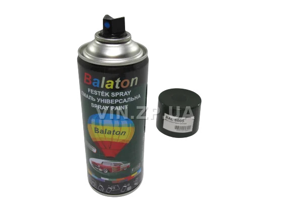 Краска эмаль алкидная темно-зеленая универсальная RAL 6005 BALATON аэрозоль 400 мл 4