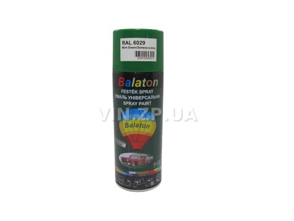 Краска эмаль алкидная зеленая универсальная RAL 6029 BALATON аэрозоль 400 мл 2