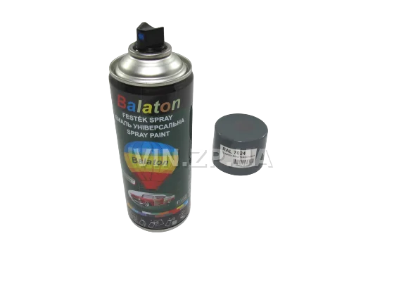 Краска эмаль алкидная темно-серая универсальная RAL 7024 BALATON аэрозоль 400 мл 4