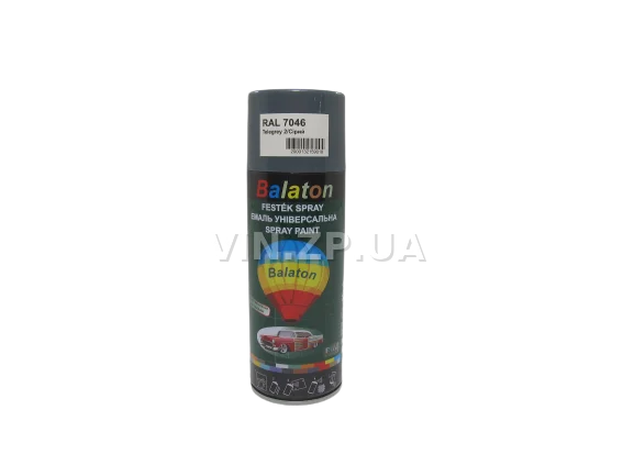 Краска эмаль алкидная серая универсальная RAL 7046 BALATON аэрозоль 400 мл 2