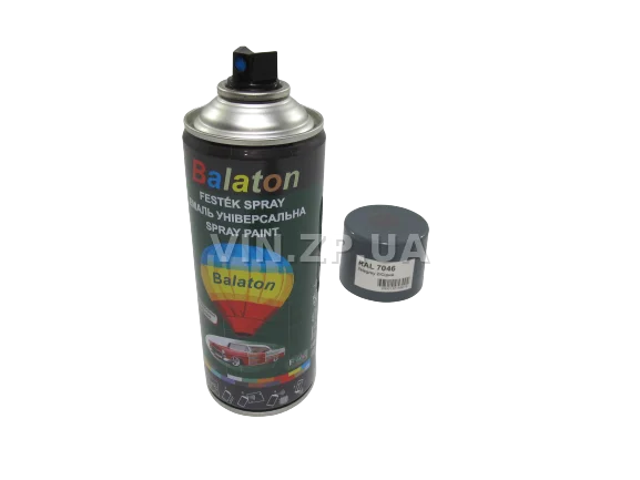 Краска эмаль алкидная серая универсальная RAL 7046 BALATON аэрозоль 400 мл 4