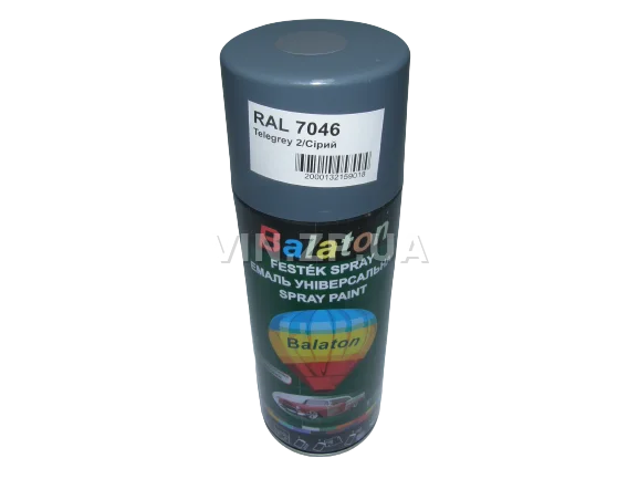 Краска эмаль алкидная серая универсальная RAL 7046 BALATON аэрозоль 400 мл