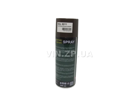 Краска эмаль алкидная коричневая универсальная RAL 8011 BALATON аэрозоль 400 мл 5