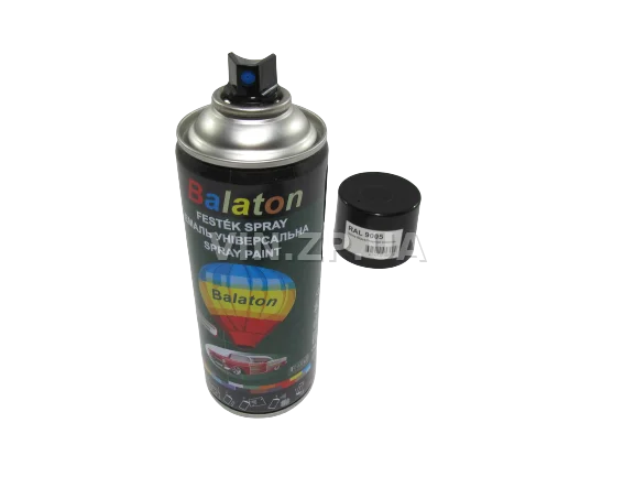 Краска эмаль алкидная черная глянцевая универсальная RAL 9005 BALATON аэрозоль 400 мл 4