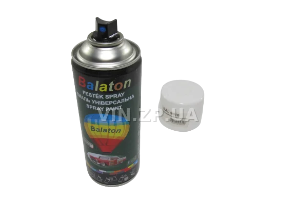 Краска эмаль алкидная белая глянцевая универсальная RAL 9010 BALATON аэрозоль 400 мл 4