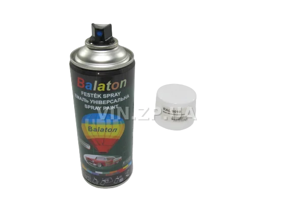 Краска эмаль алкидная белая матовая универсальная RAL 9010 BALATON аэрозоль 400 мл 4