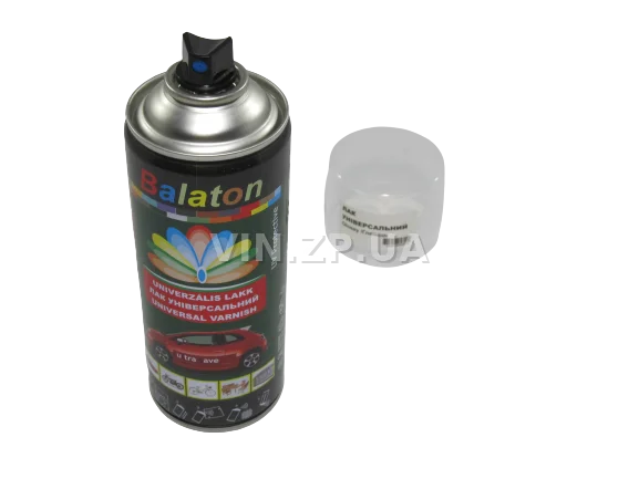 Лак автомобильный глянцевый бесцветный BALATON универсальный, аэрозоль 400 мл 4