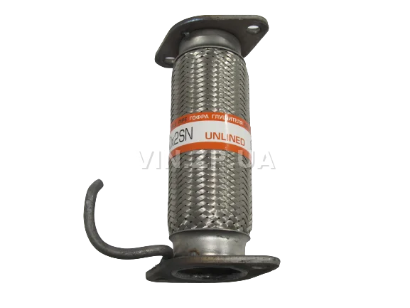 Гофра приемной трубы с фланцами Ланос 1.4, Сенс 1.4 EuroEx 2-х слойная OEM TF698P-1203100 6