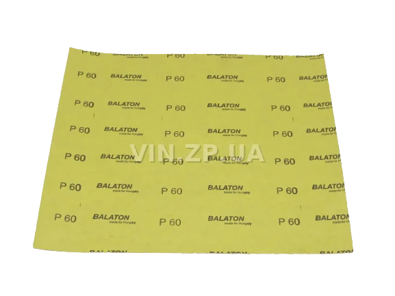 Бумага наждачная водостойкая P60 1шт BALATON зерно 60, 230 х 280 мм 3