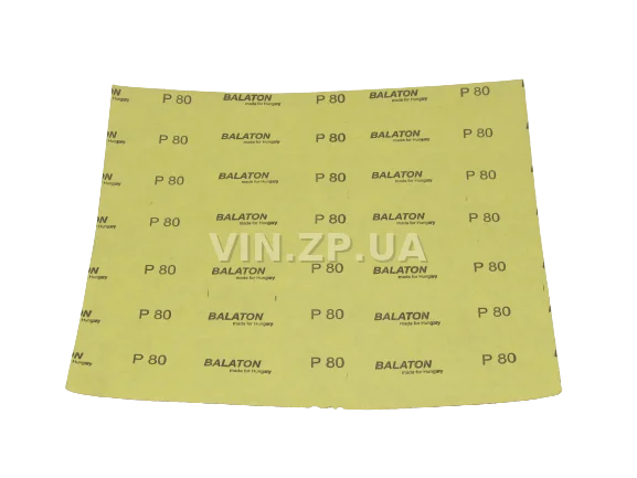 Бумага наждачная водостойкая P80 1шт BALATON зерно 80, 230 х 280 мм 3